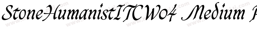 StoneHumanistITCW04 Medium Regular字体转换